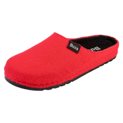 Dámske vlnené filcové papuče Buxa MEMORY BZ150 červené