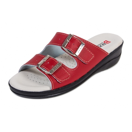 Zdravotná obuv MED 15 červené a čierna podrážka
